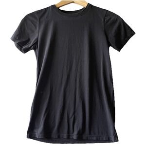 Everlane‎ Pima Cotton Short Sleeve Crew Neck T-Shirt Size XS Black Basic